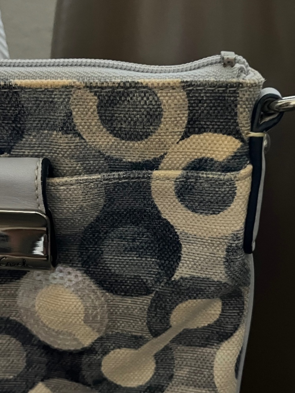 Coach Kristin Op Art Signature Sequin Swingpack Crossbody Bag - Picture 15 of 15